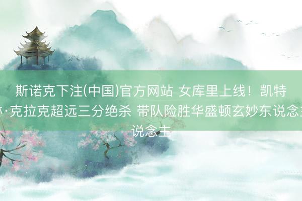斯诺克下注(中国)官方网站 女库里上线！凯特琳·克拉克超远三分绝杀 带队险胜华盛顿玄妙东说念主