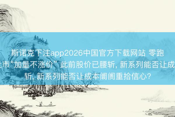 斯诺克下注app2026中国官方下载网站 零跑汽车全新C系列上市“加量不涨价” 此前股价已腰斩， 新系列能否让成本阛阓重拾信心?